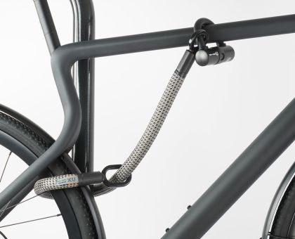 tex-lock eyelet electric grey 80 cm U/X bundle Fahrradschloß